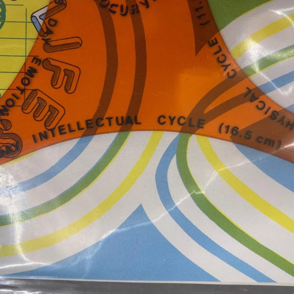 Vintage 1976 Hewmar Products Biorhythm Plotting‎ Kit Life Biocurves Retro 70s